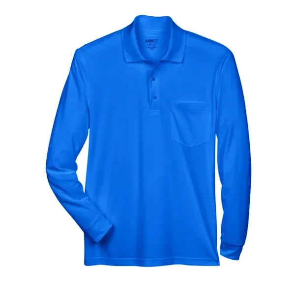 CORE365 Men's Pinnacle Performance Long Sleeve Pique Polo... - CORE365 Men's Pinnacle Performance Long Sleeve Pique Polo... - Image 9 of 10