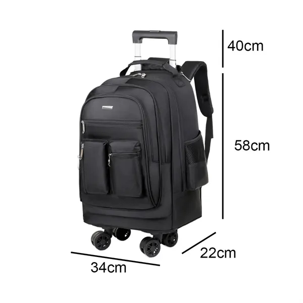 Wheeled Rolling Backpack Laptop Travel Bag - Wheeled Rolling Backpack Laptop Travel Bag - Image 1 of 7