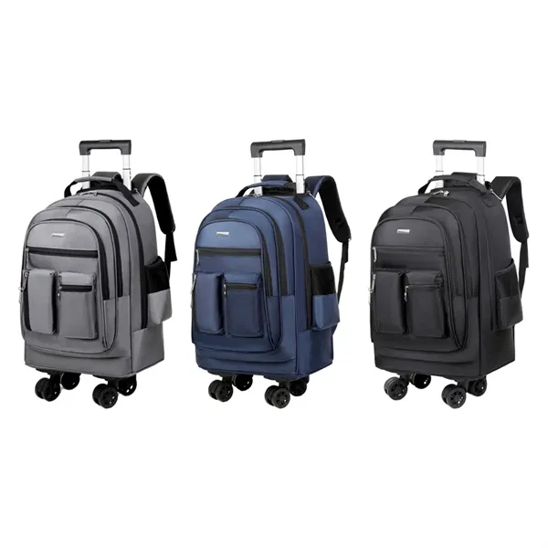 Wheeled Rolling Backpack Laptop Travel Bag - Wheeled Rolling Backpack Laptop Travel Bag - Image 2 of 7