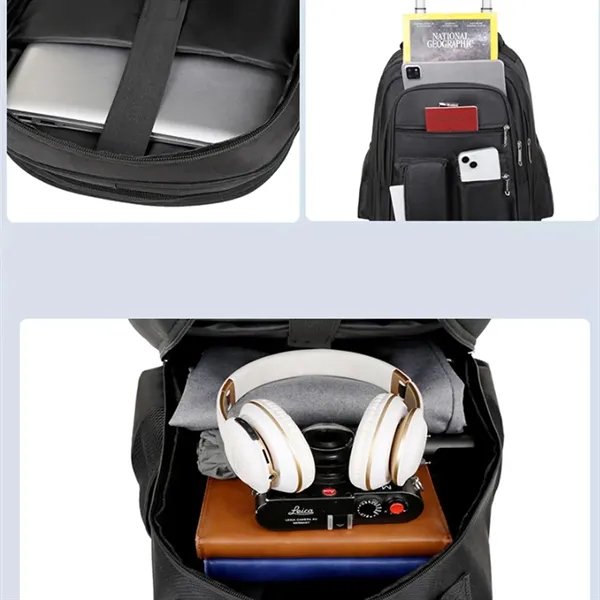 Wheeled Rolling Backpack Laptop Travel Bag - Wheeled Rolling Backpack Laptop Travel Bag - Image 5 of 7