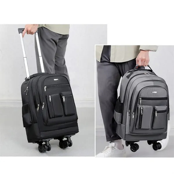 Wheeled Rolling Backpack Laptop Travel Bag - Wheeled Rolling Backpack Laptop Travel Bag - Image 7 of 7