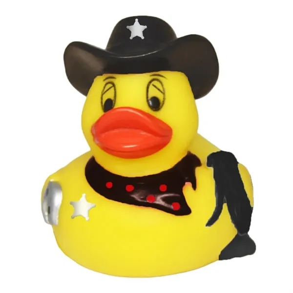Rubber Western Sheriff Duck - Rubber Western Sheriff Duck - Image 0 of 1