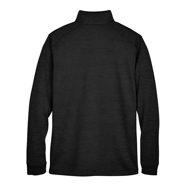 Devon & Jones Men's Newbury Melange Fleece Quarter-Zip Pu...