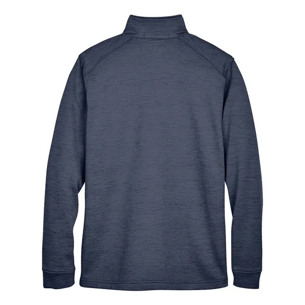 Devon & Jones Men's Newbury Melange Fleece Quarter-Zip Pu...