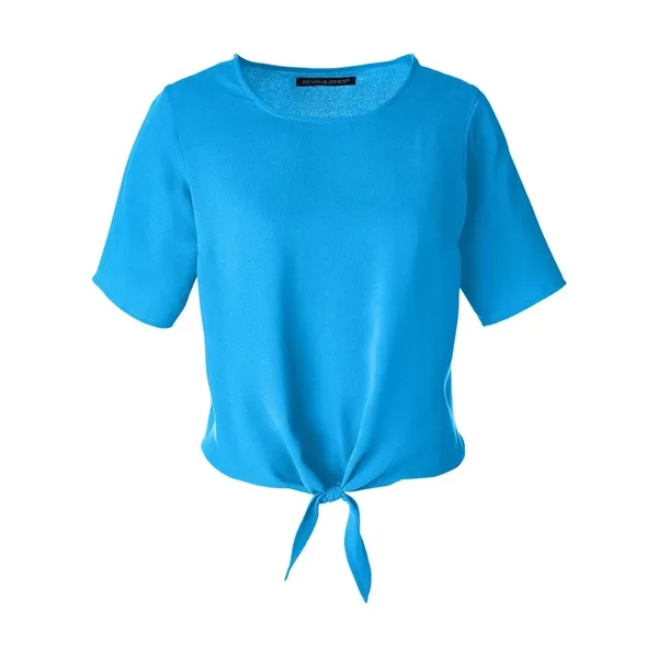 Devon & Jones Women's Perfect Fit™ Tie Front Blouse - Devon & Jones Women's Perfect Fit™ Tie Front Blouse - Image 11 of 12