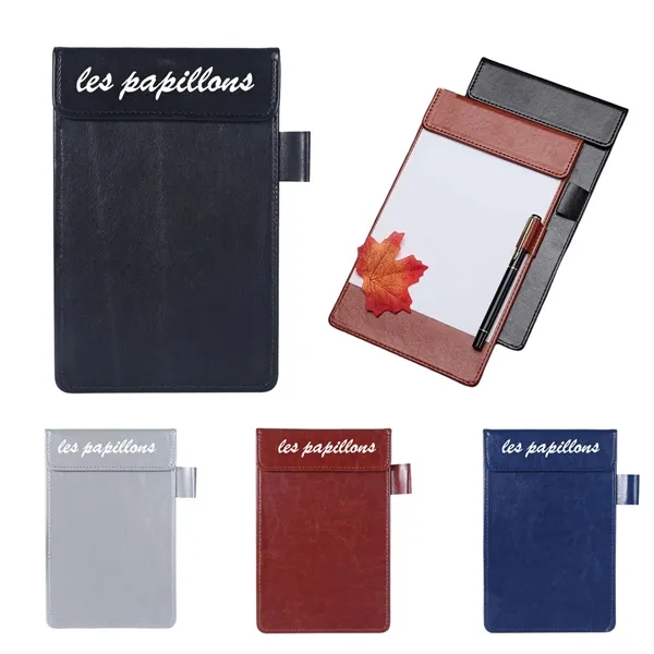 PU Leather Magnetic Clipboard Writing Pad Menu Board - PU Leather Magnetic Clipboard Writing Pad Menu Board - Image 0 of 4