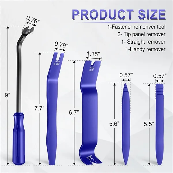 5 pcs Auto Trim Removal Tool Kit - 5 pcs Auto Trim Removal Tool Kit - Image 1 of 6