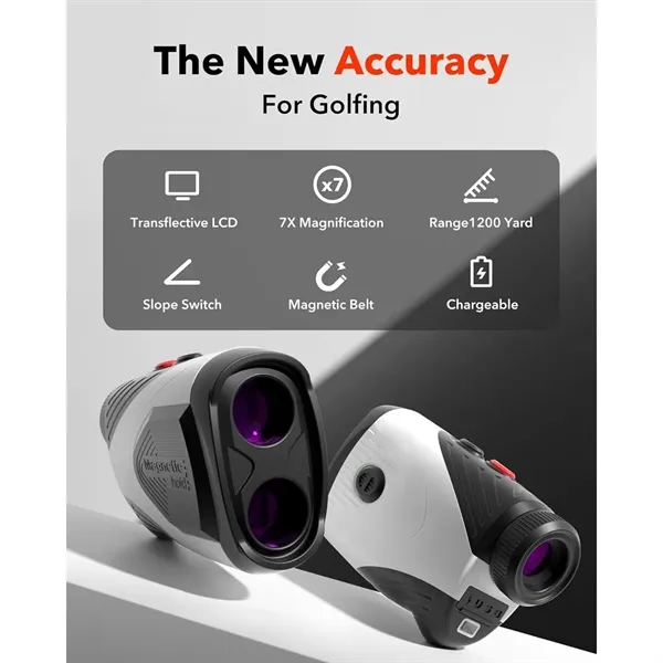 1200 Yards Laser Golf Rangefinder with Slope - 1200 Yards Laser Golf Rangefinder with Slope - Image 1 of 4