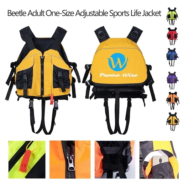 Beetle Adult One-Size Adjustable Sports Life Jacket - Beetle Adult One-Size Adjustable Sports Life Jacket - Image 0 of 5