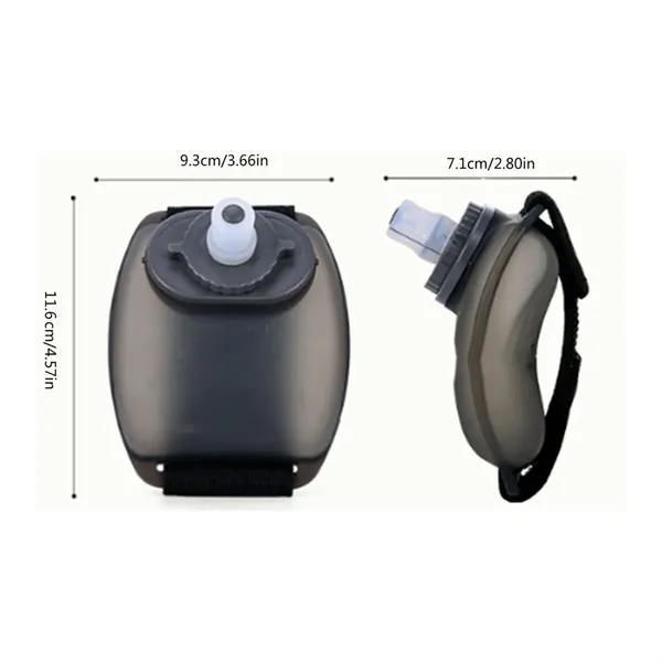 7 OZ Silicone Foldable Wrist Outdoor Portable Water Bottle - 7 OZ Silicone Foldable Wrist Outdoor Portable Water Bottle - Image 9 of 10