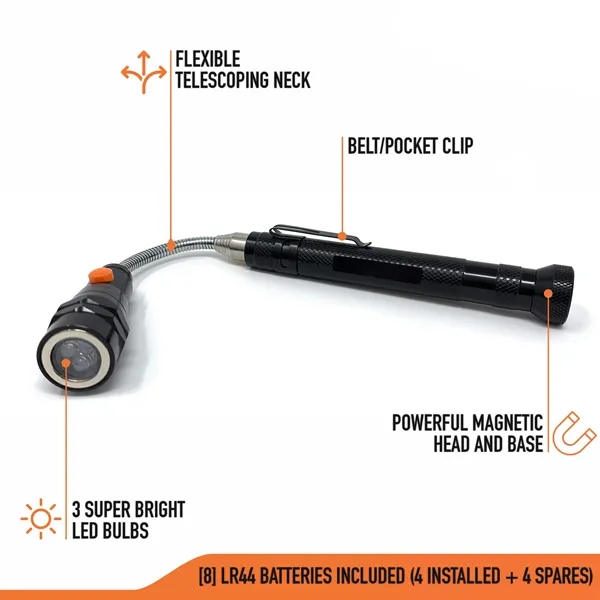 Telescoping LED Magnetic Pickup Tool - Telescoping LED Magnetic Pickup Tool - Image 1 of 4