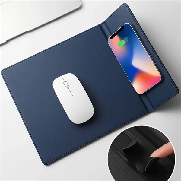 Mouse Pad 15W Wireless Charging Waterproof With Stand - Mouse Pad 15W Wireless Charging Waterproof With Stand - Image 2 of 8