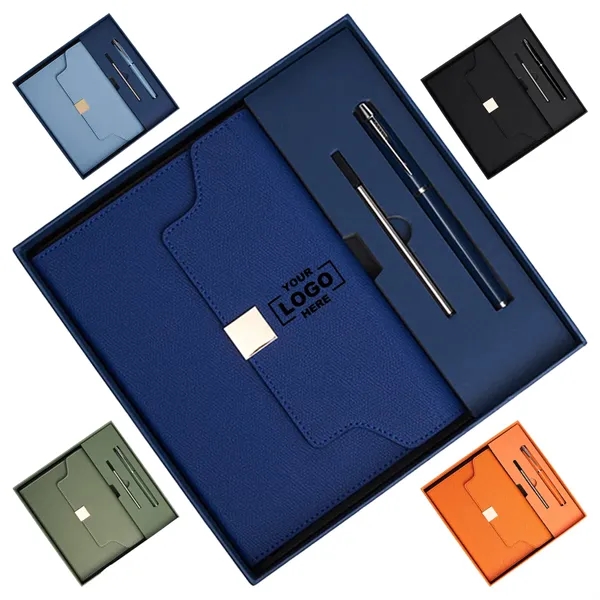Notebook 3-In-1 Gift Box Set Premium Souvenir Business - Notebook 3-In-1 Gift Box Set Premium Souvenir Business - Image 0 of 9