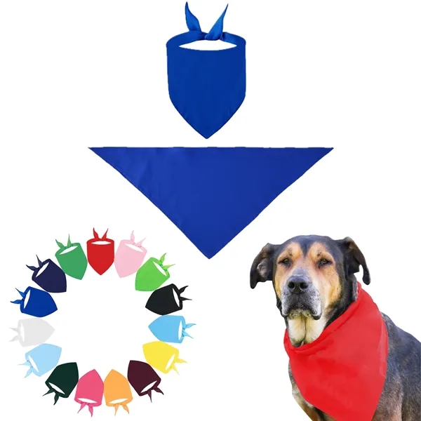 100% Cotton Triangle Pet Bandana - 100% Cotton Triangle Pet Bandana - Image 1 of 15