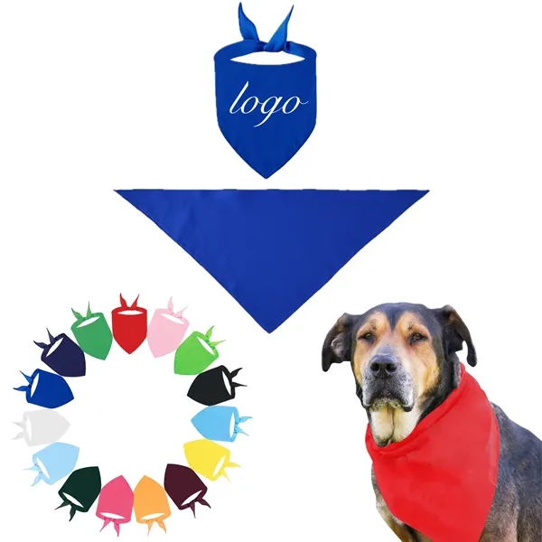 100% Cotton Triangle Pet Bandana - 100% Cotton Triangle Pet Bandana - Image 0 of 15