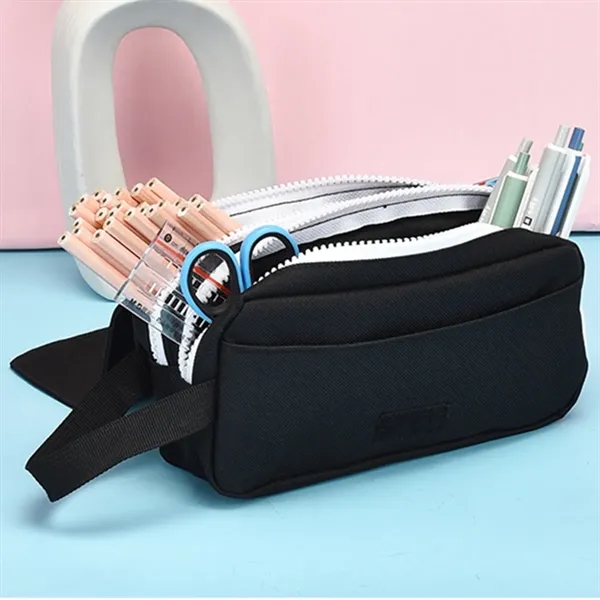 Pencil Case Large Capacity Simple Stationery Bag - Pencil Case Large Capacity Simple Stationery Bag - Image 4 of 6