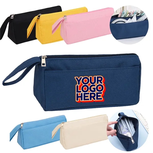Pencil Case Large Capacity Simple Stationery Bag - Pencil Case Large Capacity Simple Stationery Bag - Image 0 of 5