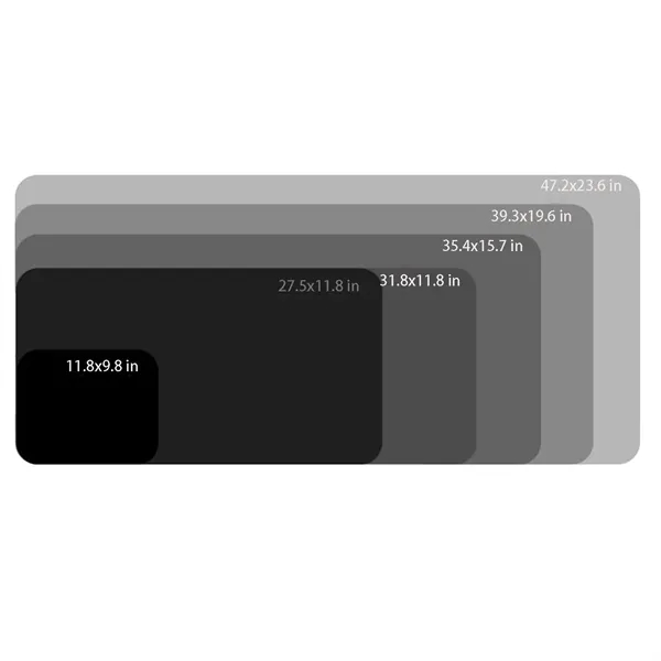 Large Mouse Pad Desk Mat with Stitched Edges - Large Mouse Pad Desk Mat with Stitched Edges - Image 1 of 3