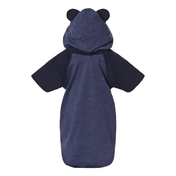 Rabbit Skins Infant Fine Jersey Raglan Bodysuit with Hood... - Rabbit Skins Infant Fine Jersey Raglan Bodysuit with Hood... - Image 12 of 12