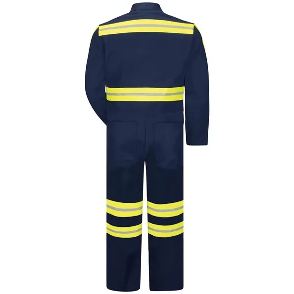 Red Kap Men's Tall Enhanced Visibility Action Back Coverall - Red Kap Men's Tall Enhanced Visibility Action Back Coverall - Image 2 of 2