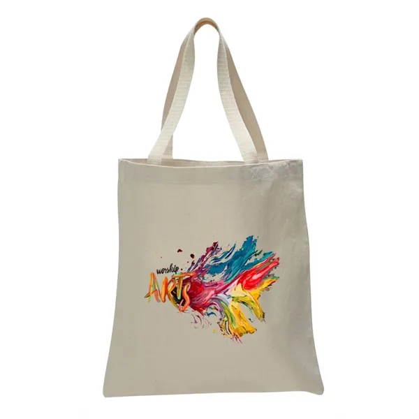 12 oz. Cotton Canvas Tote Bag with Web Handles - 12 oz. Cotton Canvas Tote Bag with Web Handles - Image 14 of 26