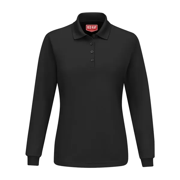Red Kap Women's Long Sleeve Performance Knit Polo - Red Kap Women's Long Sleeve Performance Knit Polo - Image 1 of 8