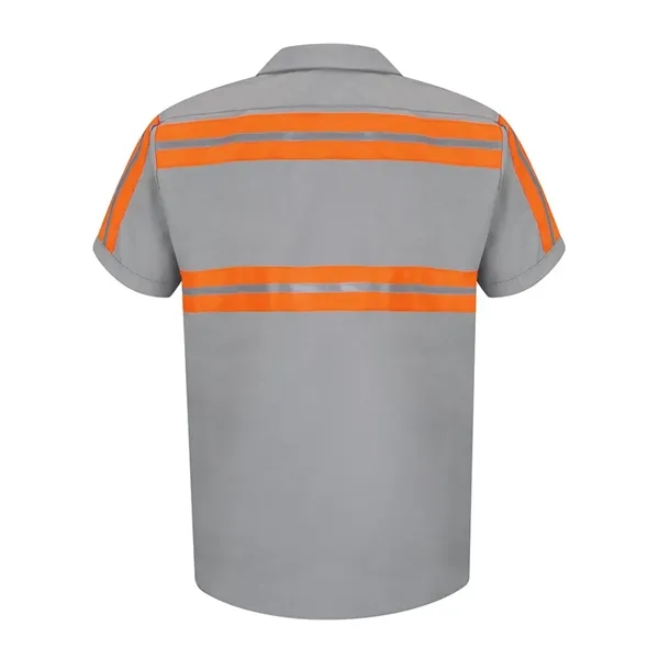 Red Kap Men's Enhanced Visibility Industrial Work Shirt - Red Kap Men's Enhanced Visibility Industrial Work Shirt - Image 2 of 8