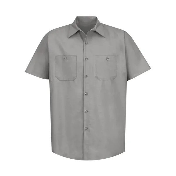 Red Kap Men's Tall Industrial Short Sleeve Work Shirt - Red Kap Men's Tall Industrial Short Sleeve Work Shirt - Image 18 of 42
