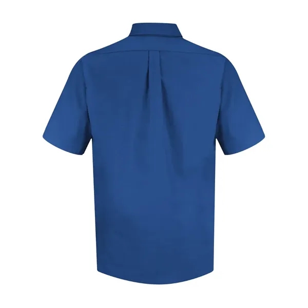 Red Kap Men's Tall Poplin Short Sleeve Dress Shirt - Red Kap Men's Tall Poplin Short Sleeve Dress Shirt - Image 14 of 18