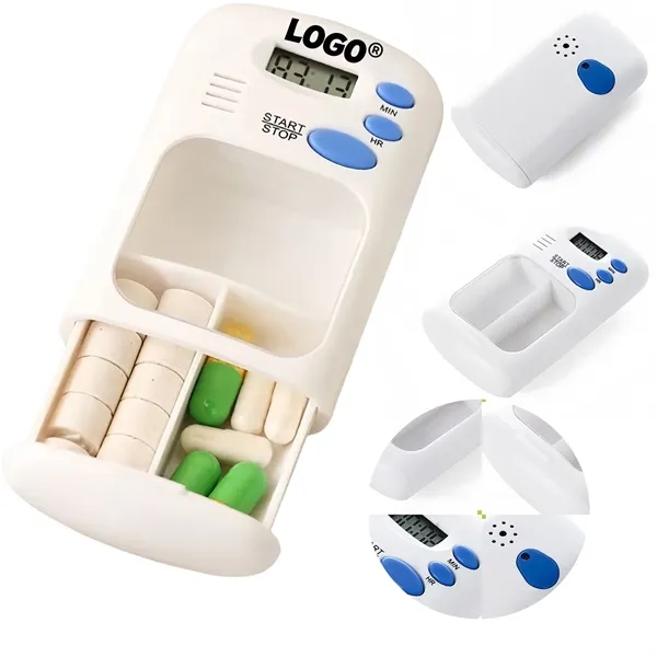 Smart Pill Reminder Box with Digital Timer For Medication - Smart Pill Reminder Box with Digital Timer For Medication - Image 0 of 4