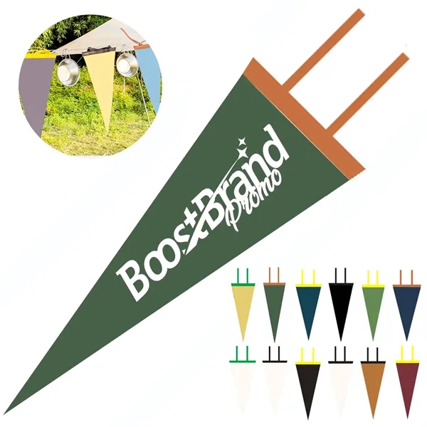 Customizable Pennant Flag Promotional Event Banner - Customizable Pennant Flag Promotional Event Banner - Image 0 of 6