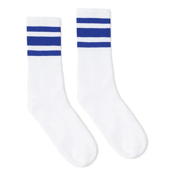 SOCCO USA-Made Striped Crew Socks - SOCCO USA-Made Striped Crew Socks - Image 9 of 10