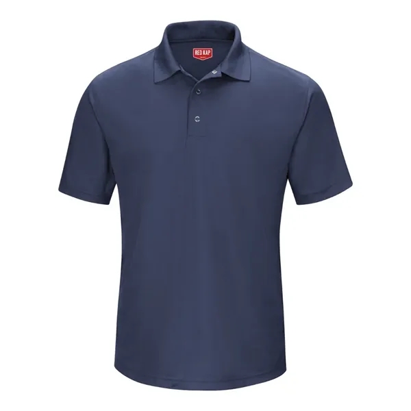 Red Kap Men's Performance Knit Gripper-Front Polo