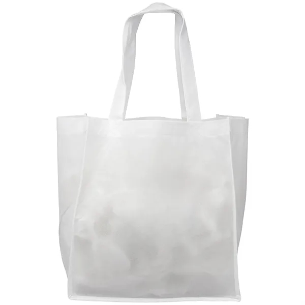 Grocery Non Woven Gusset Tote Bag USA Decorated (12"X13"X8") - Grocery Non Woven Gusset Tote Bag USA Decorated (12"X13"X8") - Image 21 of 22