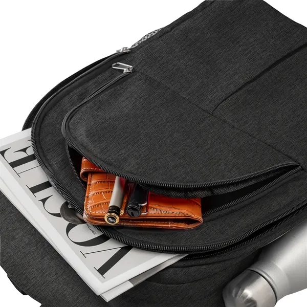 Professional Heather Lite Water-Resistant Laptop Backpack