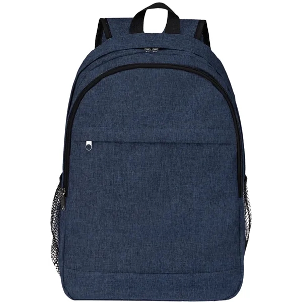 Solid Color Heather Lite Laptop Backpack W/ Braided Handle