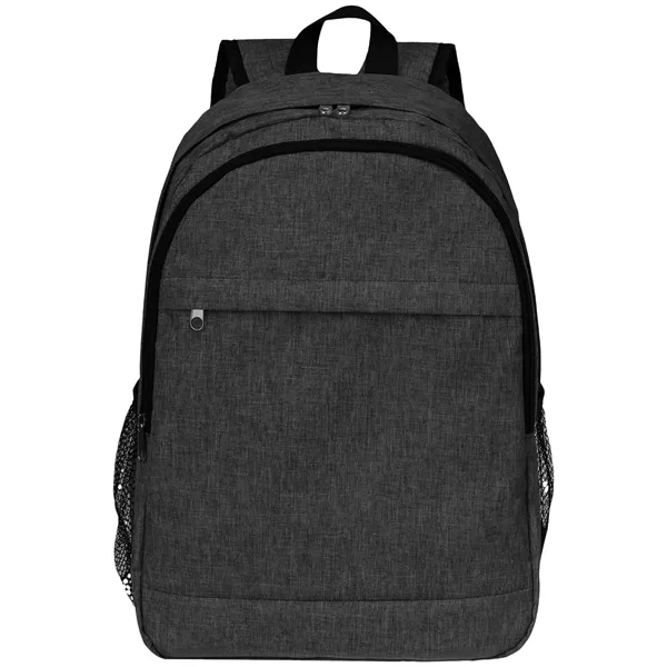 Solid Color Heather Lite Laptop Backpack W/ Braided Handle