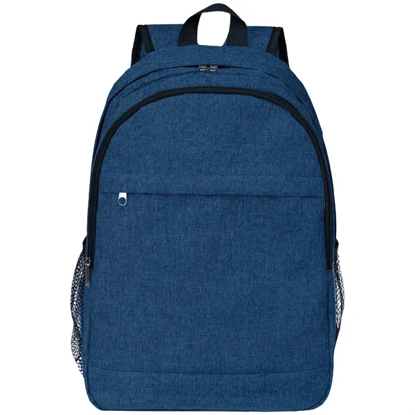 Solid Color Heather Lite Laptop Backpack W/ Braided Handle