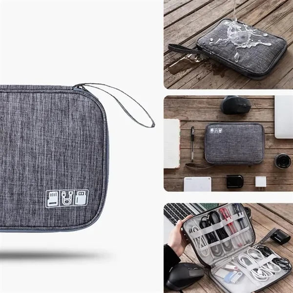 Travel Electronic Accessories Organizer Bag Cable - Travel Electronic Accessories Organizer Bag Cable - Image 4 of 6
