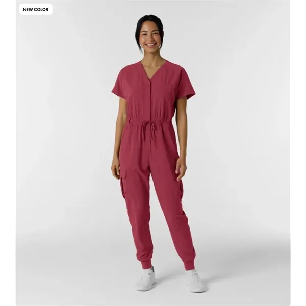 WRN RENEW Women's Cargo Jogger Scrub Jumpsuit - WRN RENEW Women's Cargo Jogger Scrub Jumpsuit - Image 10 of 11