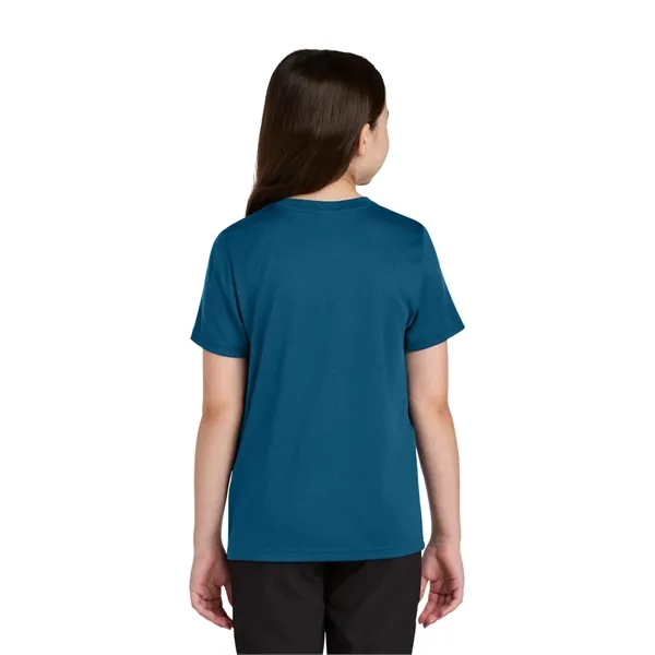 Port & Co Youth Heather Performance Tee - Port & Co Youth Heather Performance Tee - Image 5 of 29