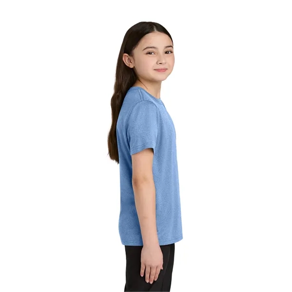 Port & Co Youth Heather Performance Tee - Port & Co Youth Heather Performance Tee - Image 16 of 29