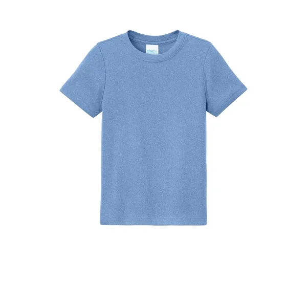 Port & Co Youth Heather Performance Tee - Port & Co Youth Heather Performance Tee - Image 17 of 29