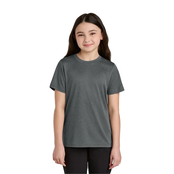 Port & Co Youth Heather Performance Tee - Port & Co Youth Heather Performance Tee - Image 19 of 29