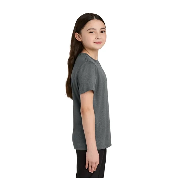 Port & Co Youth Heather Performance Tee - Port & Co Youth Heather Performance Tee - Image 21 of 29