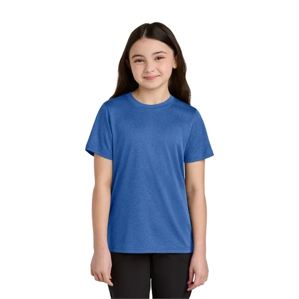 Port & Co Youth Heather Performance Tee - Port & Co Youth Heather Performance Tee - Image 25 of 29