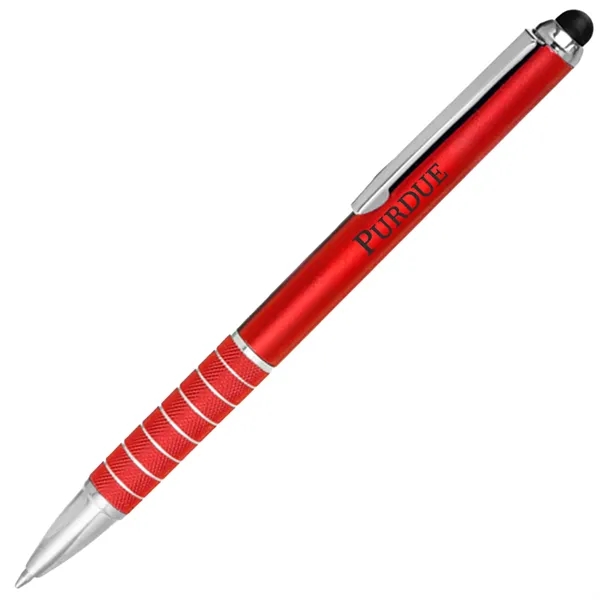 Twist Action Metal Pens w/ Stylus & Chrome Accent 2-in-1 - Twist Action Metal Pens w/ Stylus & Chrome Accent 2-in-1 - Image 5 of 5