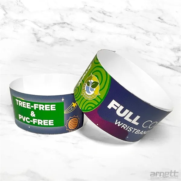 Eco Full Color Paper Wristbands - Eco Full Color Paper Wristbands - Image 0 of 5