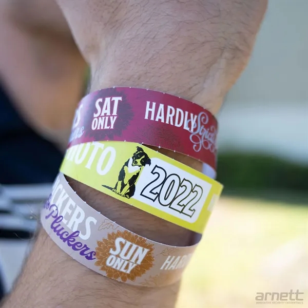 Eco Full Color Paper Wristbands - Eco Full Color Paper Wristbands - Image 1 of 5