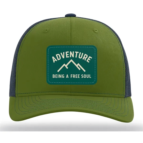 Richardson 6-Panel Trucker Hat W/Leather Patch or Embroidery - Richardson 6-Panel Trucker Hat W/Leather Patch or Embroidery - Image 1 of 15